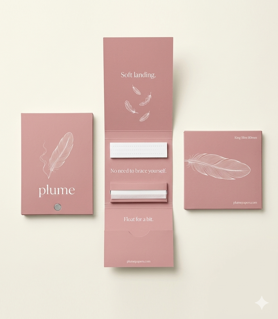Plume Blush rolling papers